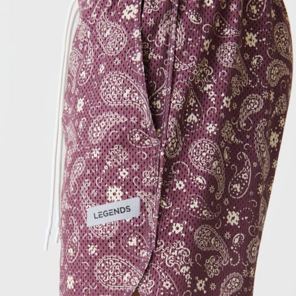NEW LEGENDS LUKA MESH SHORT COLOR SOSTA PAISLEY Sz M NWT - Picture 8 of 12